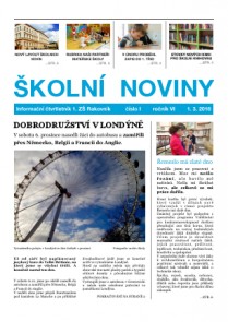 Školní noviny 1/2016