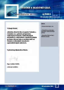 Vedenie a riadenie s.r.o.