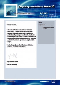 Čerpanie príspevkov z fondov EÚ