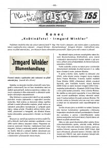 Konec květinářství - Irmgard Winkler