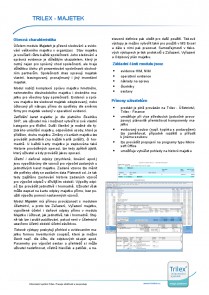 IS Trilex modul Majetek