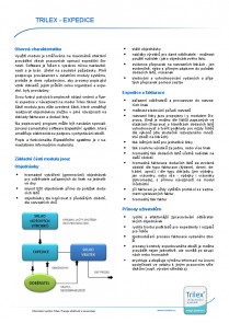 IS Trilex modul Expedice