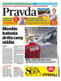 Denník Pravda 18. 8. 2022