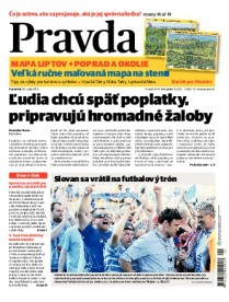 Najnovšie vydanie denníka Pravda