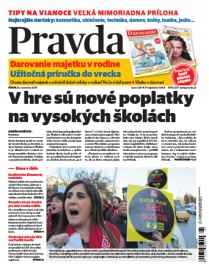 Vydanie Pravdy, náhľad obálky denníka