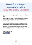 100 tipů a triků pro Mac OS X
