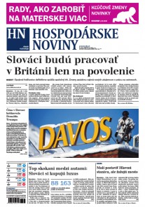 Hospodárske noviny 18.01.2017