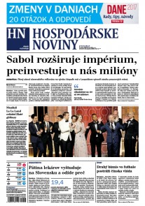 Hospodárske noviny 10.01.2017