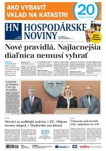 Hospodárske noviny 31.05.2018