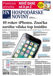 Hospodárske noviny 09.01.2017