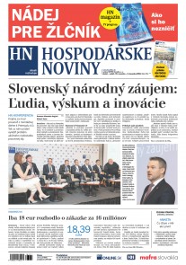Hospodárske noviny 30.11.2018