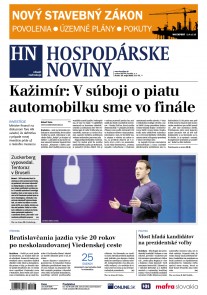 Hospodárske noviny 23.05.2018