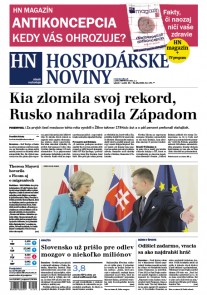 Hospodárske noviny 29.07.2016