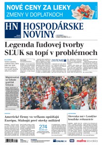 Hospodárske noviny 16.07.2018