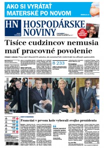 Hospodárske noviny 24.04.2017