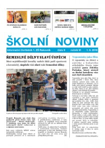 Školní noviny 2/2016