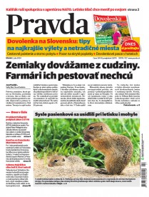 Vydanie Pravdy, náhľad obálky denníka