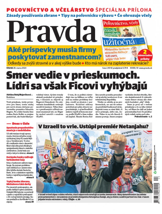 Vydanie Pravdy, náhľad obálky denníka